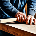 벵골어 문장 구조 - The "Nagel auf den Kopf treffen" Idiom**

"A skilled carpenter in a traditional German workshop, car...