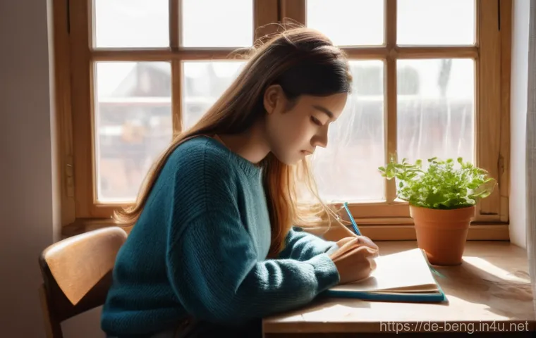 벵골어 학습법 - **A Focused Learner's Cozy Study Nook:** A bright and inviting image of a young woman, approximately...